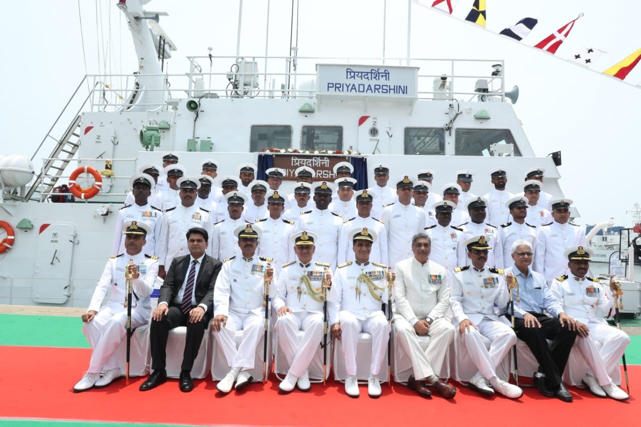 Fast Patrol Vessel ICGS Priyadarshini commissioned